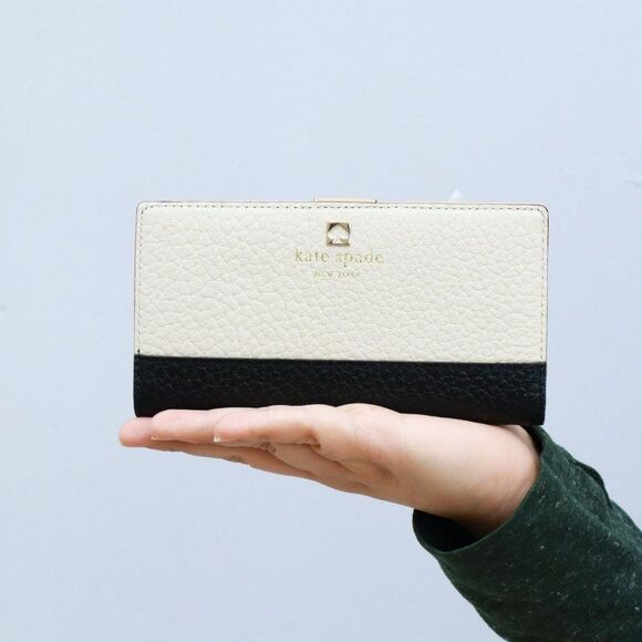 NWT Kate Spade Southport Credit Card Stacy Wallet in Black - Picture 2 of 9